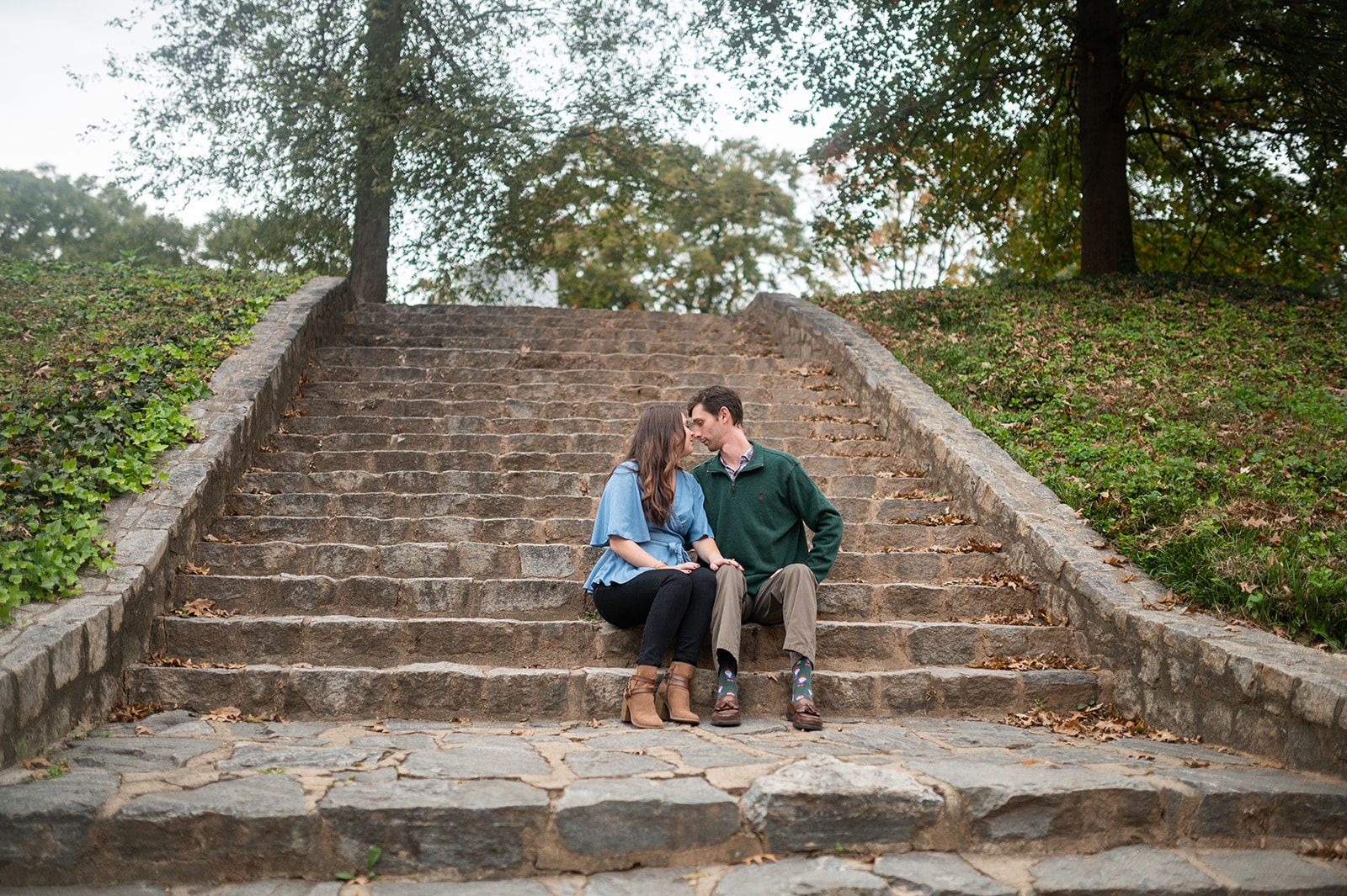 couple at Piedmont Park