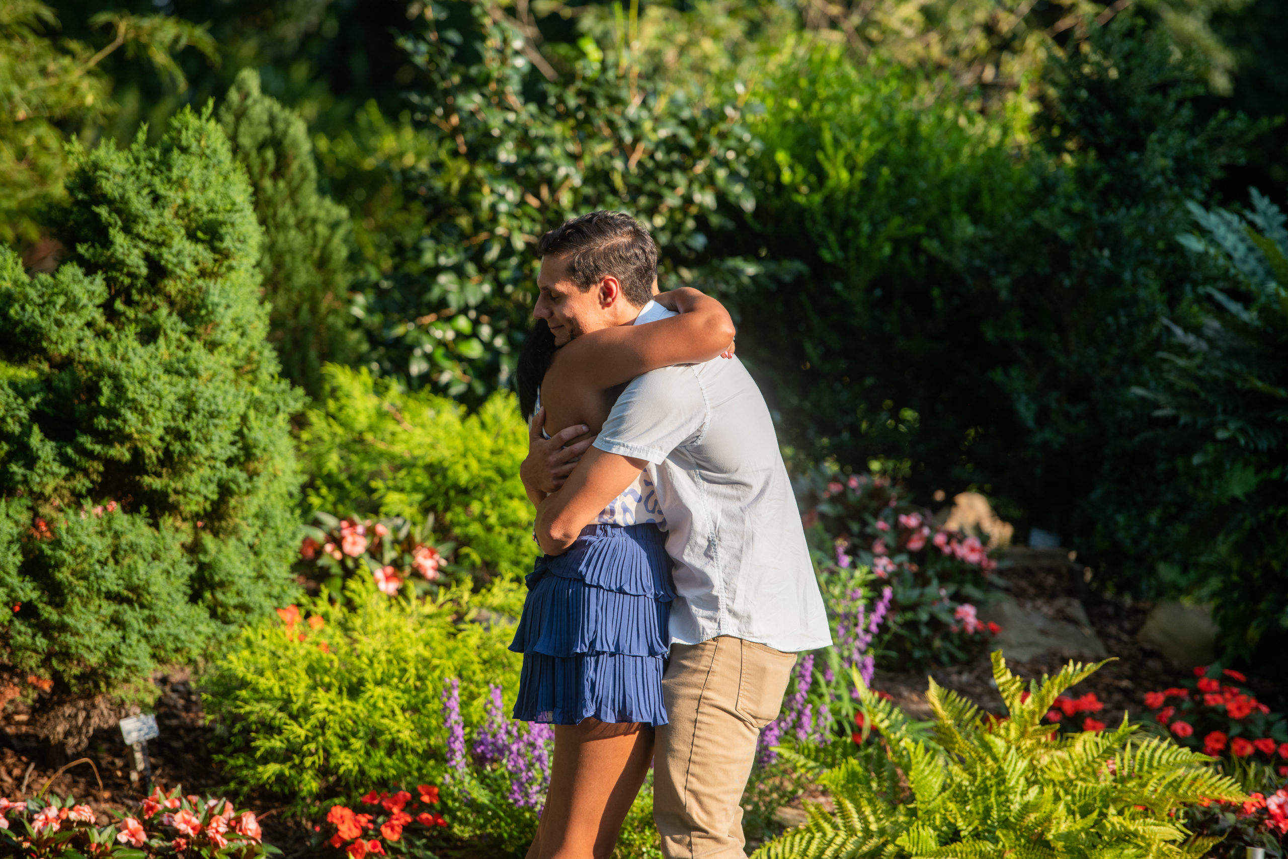 proposal at the Atlanta Botanical Garden