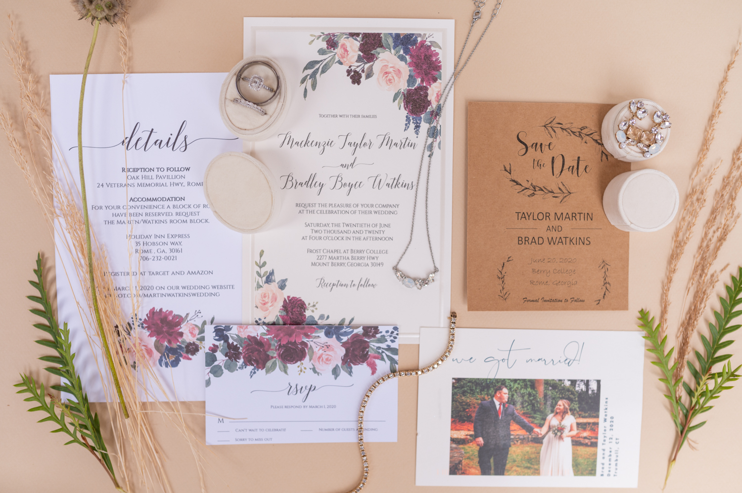 wedding invitation layout