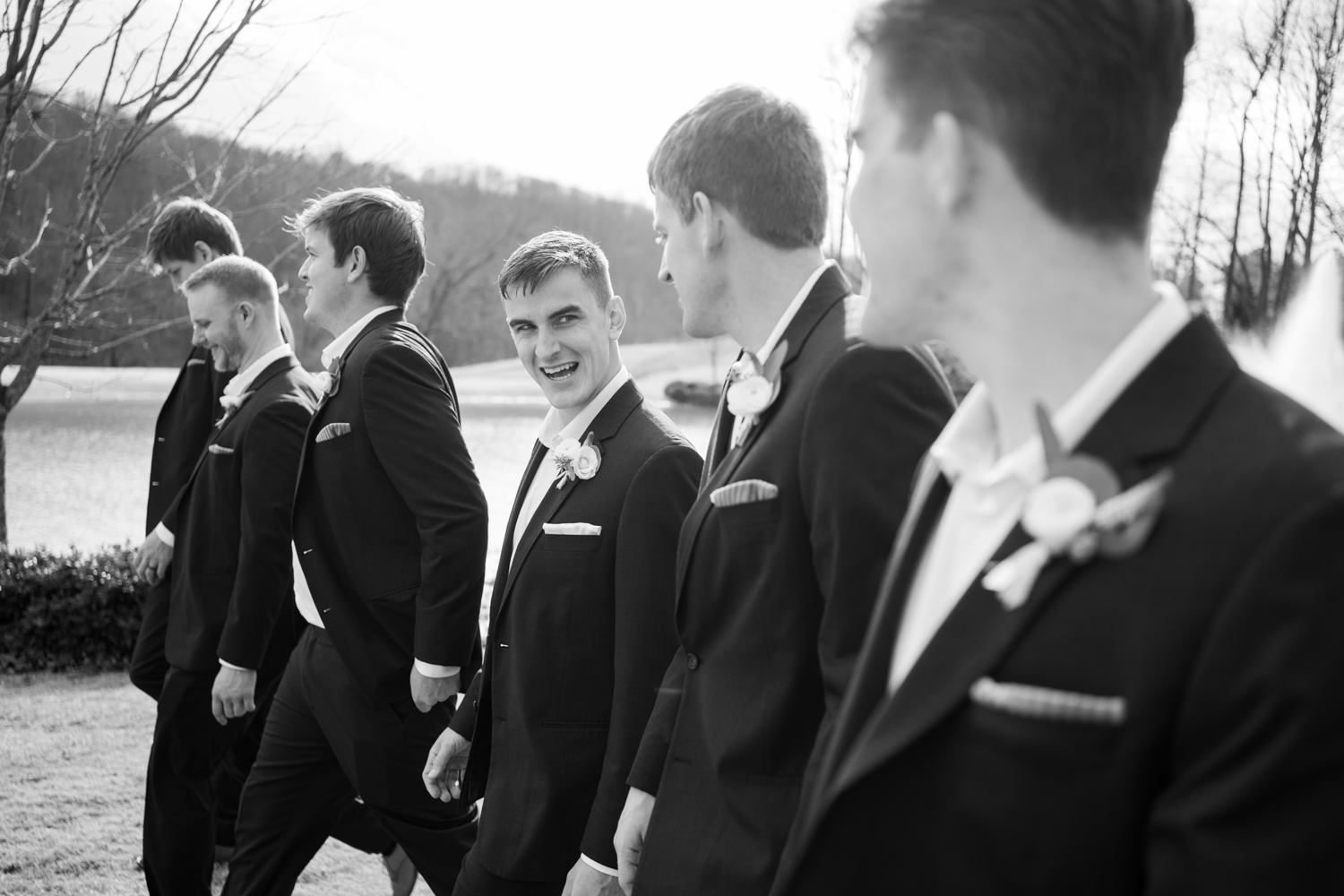 groomsmen at The Greystone Estate Wedding Venue